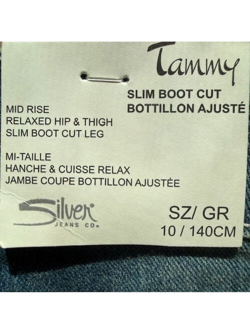 Silver Jeans Co Tammy Slim Bootcut Jeans Size 10 - Picture 8 of 16